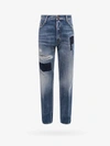 Dsquared2 Ripped Effect Denim Jeans With Paint Stains In Blue