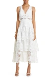 ALEXIS AVIANA TIERED LACE DRESS