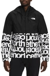 The North Face Antora Waterproof Hooded Rain Jacket In Tnf Black/black Tnf Lowercase
