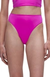 Good American Scuba Good Waist Bikini Bottoms In Fuchsia Pink001