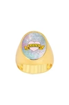 GABI RIELLE LOVE MOTHER-OF-PEARL RING