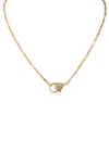 CZ BY KENNETH JAY LANE CZ PAVÉ LOBSTER CLASP CHAIN NECKLACE
