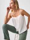 Faherty Marina Seersucker Top In White