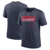 Nike Heather Navy Washington Nationals Home Spin Tri-blend T-shirt In Heather Navy