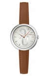 FURLA COSY LEATHER STRAP WATCH, 32MM