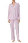 Ralph Lauren Stripe Organic Cotton Pajamas In Pink Stripe