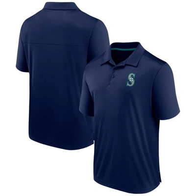 FANATICS FANATICS BRANDED  NAVY SEATTLE MARINERS FITTED POLO