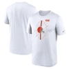 NIKE NIKE  WHITE CLEVELAND BROWNS LEGEND ICON PERFORMANCE T-SHIRT