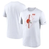 Nike White Cleveland Browns Legend Icon Performance T-shirt In White