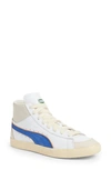 Puma X Rhuigi Clyde Mid Top Basketball Sneaker In  White-royal Sapphire