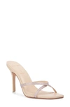 Black Suede Studio Arielle Sandals In Blush Nappa