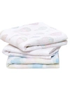 ADEN + ANAIS 3-PACK ASSORTED LARGE COTTON MUSLIN MUSY SQUARES