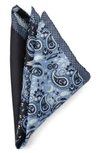 Cufflinks, Inc . X Star Wars™ Darth Vader Paisley Silk Pocket Square In Blue