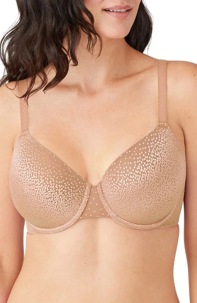 Wacoal Back Appeal Underwire Bra 855303 In Brown
