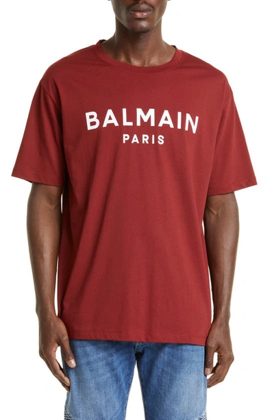Balmain Paris T-shirt In Red