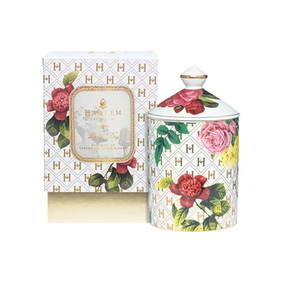 Harlem Candle Co. Lady Day White Floral Ceramic Candle In Default Title