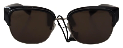 Dolce & Gabbana Black Plastic Square Frame Dg6137 Logo  Sunglasses