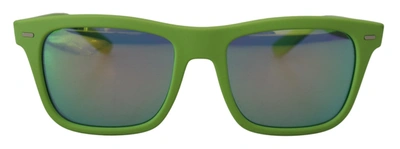 Dolce & Gabbana Green Rubber Full Rim Frame Shades Dg6095 Acid Sunglasses