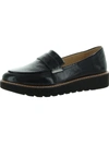 Naturalizer Adiline Womens Padded Insole Slip On Penny Loafers In Blue