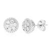 Vir Jewels 1/10 Cttw Round Lab Grown Diamond Studs Earrings .925 Sterling Silver Prong Set 1/2 Inch In Silver