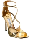 Jimmy Choo Gold Azia 110 Heeled Sandals In Gold