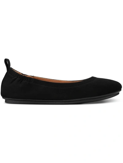 Sun + Stone Avvery Flats, Created For Macy's Women's Shoes In Black Micro