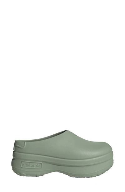 Adidas Originals Adifom Stan Smith Platform Mule In Green/ Silver Green/ Black