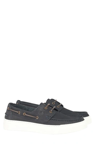 Barbour Bosun Boat Shoe In Navy