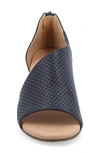 Journee Collection Journee Aretha D'orsay Wedge Sandal In Blue