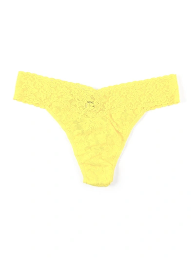 Hanky Panky Signature Lace Original Rise Thong Canary Yellow Sale