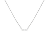 Aurate New York Mini Diamond Baguette Bar Necklace In White
