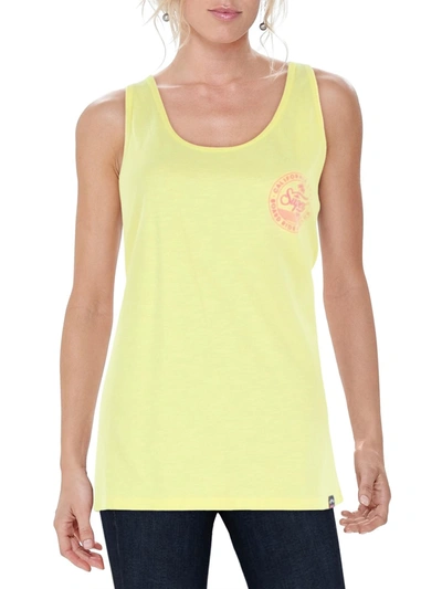 Superdry Womens Graphic Racer Back Tank Top In Yellow