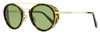 Omega Men's Oval Blinkers Sunglasses Om0021h 52n Havana/gold 52mm In Multi