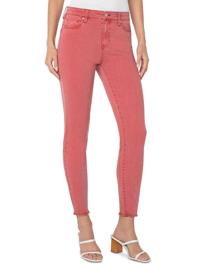 Liverpool Womens Denim High-rise Colored Skinny Jeans In Pink