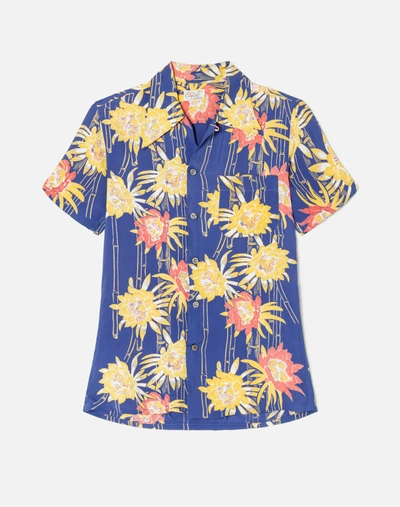 Marketplace 60s Hawaiian Shirt In Blue