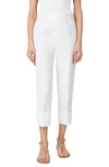 Akris Punto Farell Cotton Seersucker Pants In 011 Cream