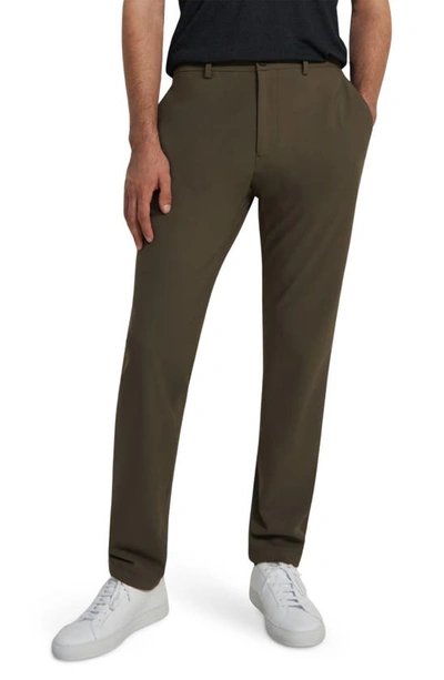 Theory Zaine Precision Ponte Knit Pants In Dark Moss