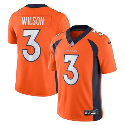 Nike Russell Wilson Orange Denver Broncos Team Vapor Limited Jersey
