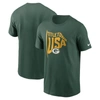 Nike Green Green Bay Packers Local Essential T-shirt In Green