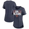 Nike Heather Navy Chicago Bears Local Fashion Tri-blend T-shirt In Heather Navy
