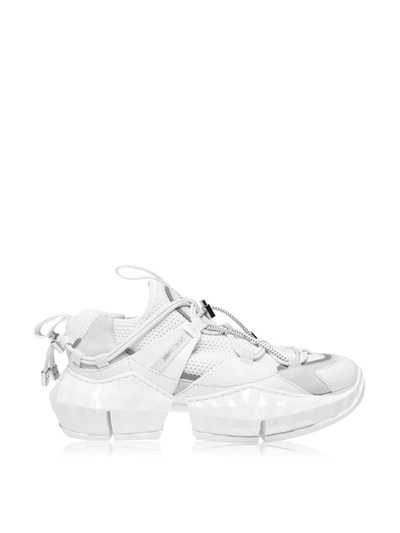 Jimmy Choo Diamond Trail Sneakers In White