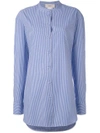 PORTS 1961 pinstripe cape sleeve shirt,PW217HLS51FCOS03112081829