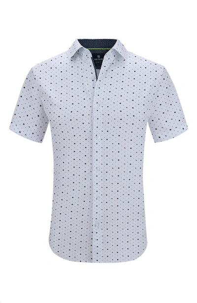 TOM BAINE TOM BAINE SLIM FIT PERFORMANCE SHORT SLEEVE BUTTON-UP SHIRT