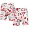 WES & WILLY WES & WILLY  WHITE WASHINGTON STATE COUGARS VAULT TECH SWIMMING TRUNKS