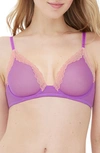 Skarlett Blue Passion Unlined Underwire Bra In Purple/ Carnation