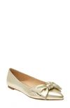 Jack Rogers Debra Ballet Flat In Platinum