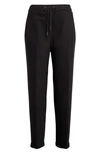 Fabiana Filippi High Waist Tapered Leg Pants In 825 Nero