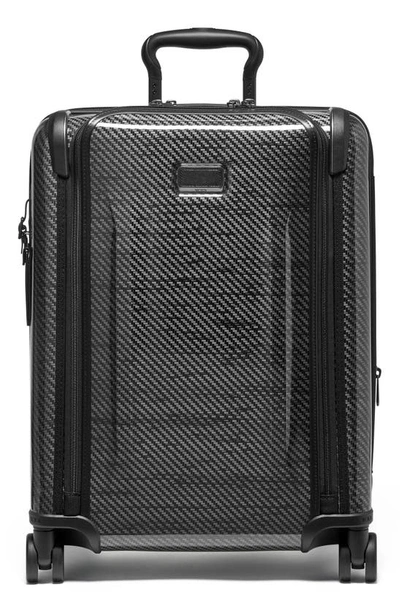 Tumi Tegra Lite Continental Expandable Carry On Spinner Suitcase In Black/ Graphite