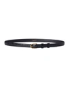 Nili Lotan Jane Belt In Black W/shiny Brass Buckle