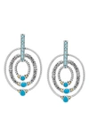 Samuel B. Circle Drop Earrings In Blue